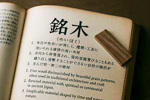 銘木という言葉の前にあったもの