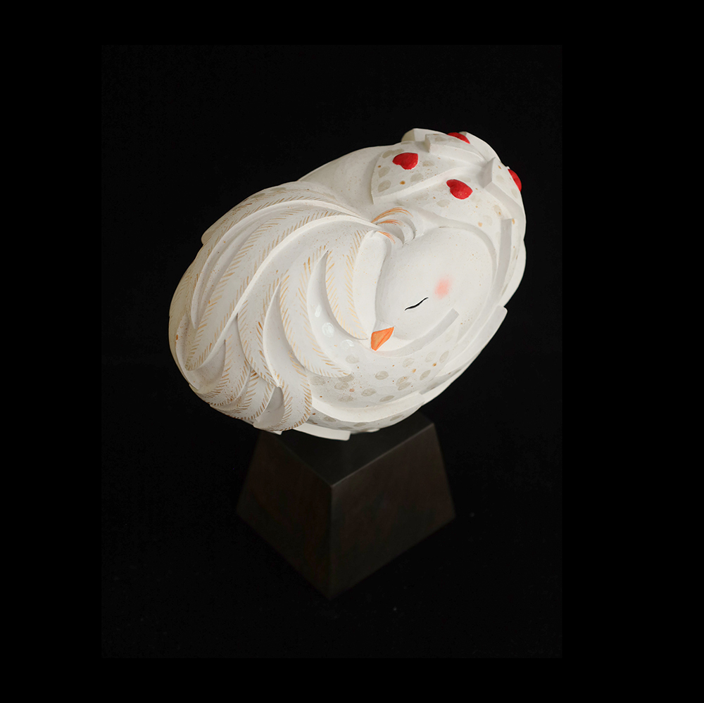 鳳凰 木彫 作品 縁起物