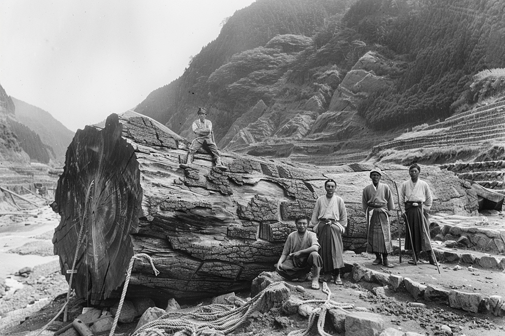 神代物 掘削風景