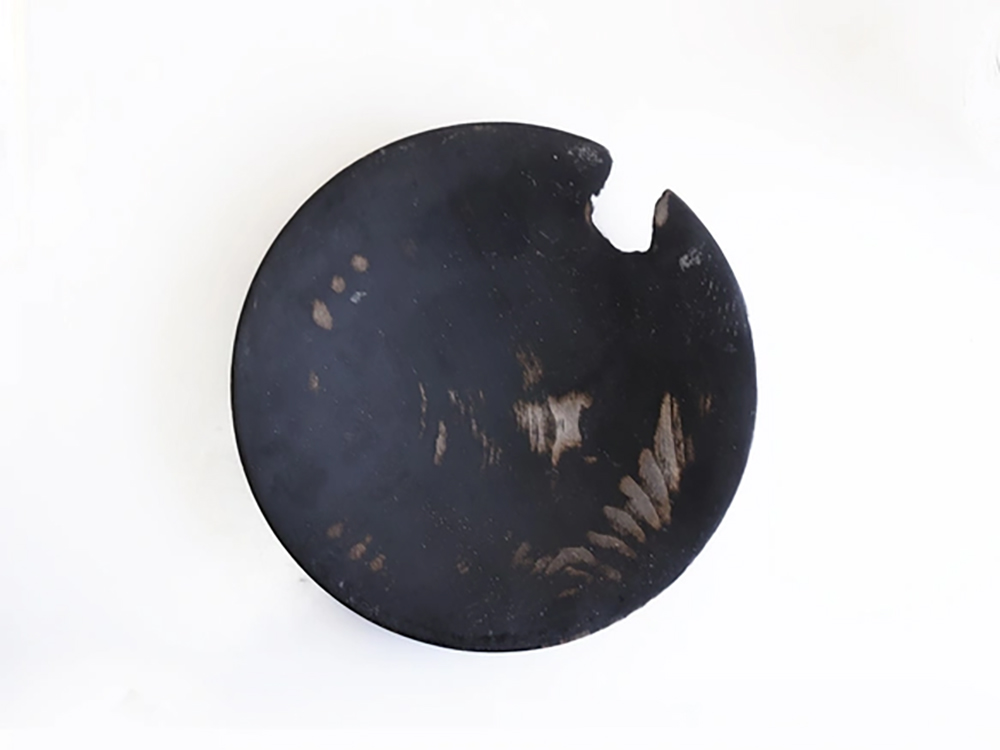 栗 漆 5寸皿